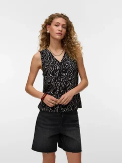 Blousetop zwart