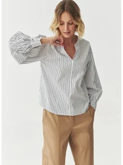 Blouse wit/zwart