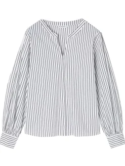 Blouse wit/zwart