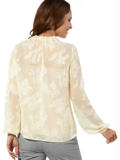 Blouse zandkleurig