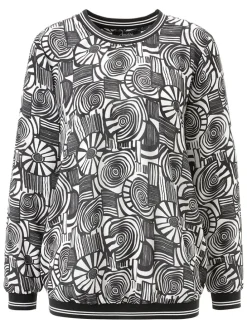 Blouse zwart/wit