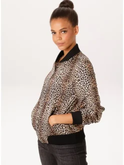Blouson camel/zwart