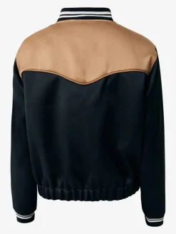 Blouson zwart/camel
