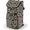 Boodschappentrolleytas beige/zwart - (B)34 x (H)60 x (D)24 cm