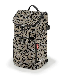 Boodschappentrolleytas beige/zwart - (B)34 x (H)60 x (D)24 cm