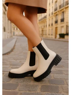 Boots wit/zwart