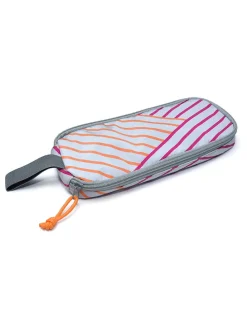 Boterhamtas "On the go" grijs/oranje - (B)11 x (H)25 x (D)3,5 cm