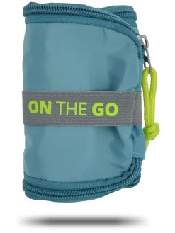 Boterhamtas "On the go" turquoise/groen - (B)11 x (H)25 x (D)3,5 cm