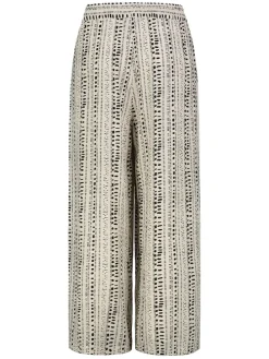 Broek beige/zwart