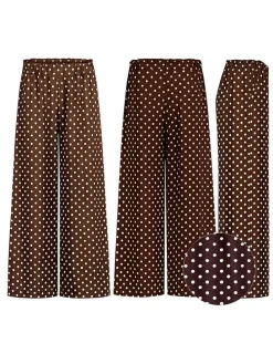 Broek bruin/wit