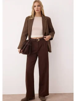 Broek donkerbruin