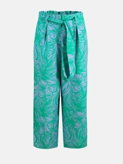 Broek groen/paars