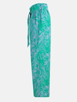 Broek groen/paars