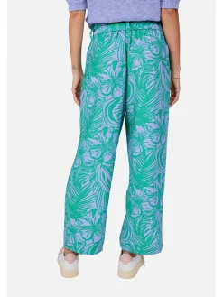 Broek groen/paars