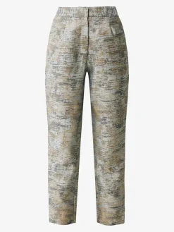 Broek lichtblauw/goudkleurig