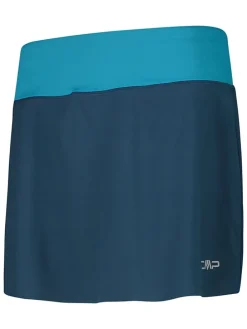 Broekrok donkerblauw/turquoise