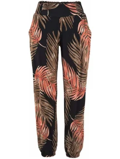 Broek zwart/camel