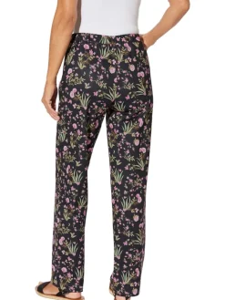Broek zwart/lichtroze
