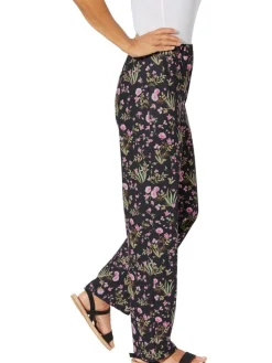 Broek zwart/lichtroze