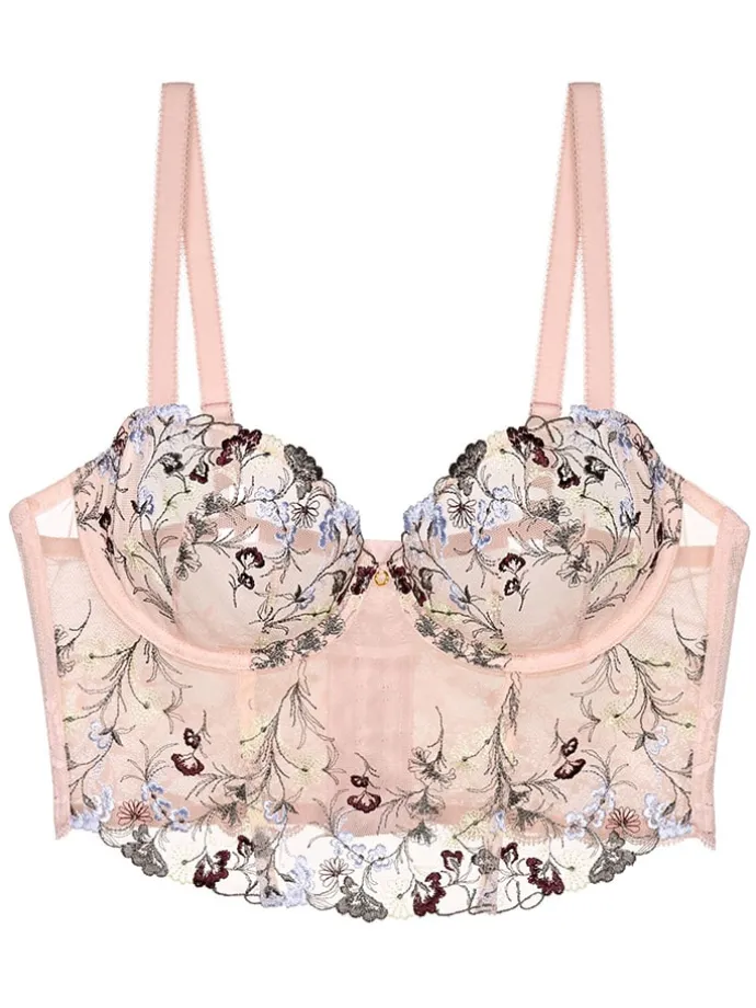 Bustier "Sensual Spotlight" lichtroze/meerkleurig