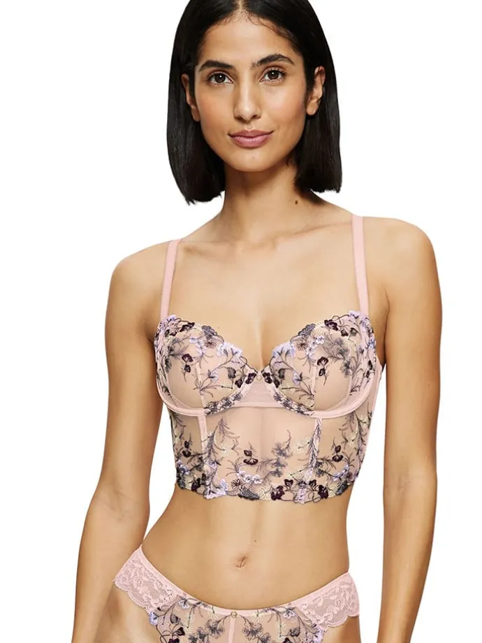 Bustier "Sensual Spotlight" lichtroze/meerkleurig