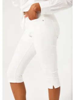 Capri-spijkerbroek - skinny fit - wit