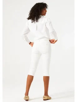 Capri-spijkerbroek - skinny fit - wit