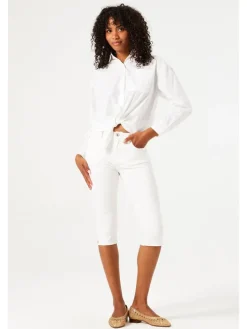 Capri-spijkerbroek - skinny fit - wit