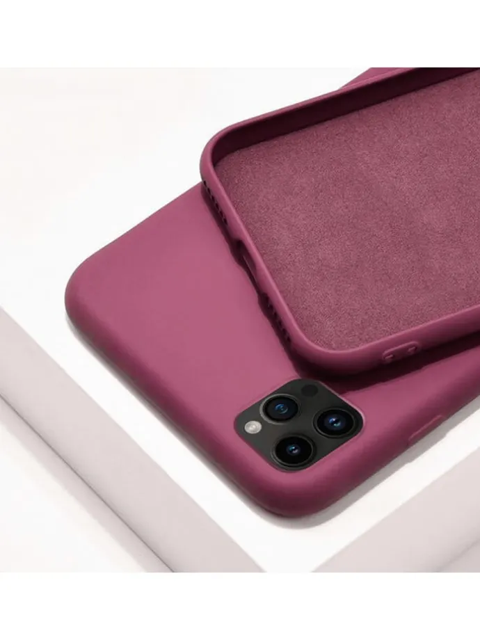Case met koord voor iPhone 14 PRO bordeaux