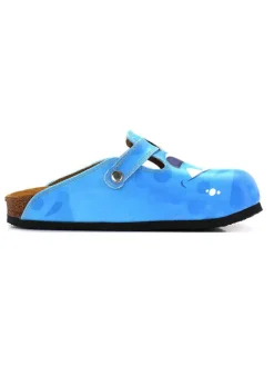 Clogs geel/blauw
