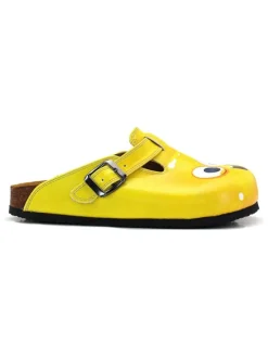 Clogs geel/blauw