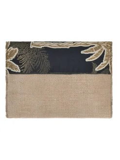 Clutch beige/zwart - (B)26 x (H)19 x (D)2 cm