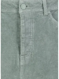 Corduroyrok mintgroen