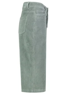 Corduroyrok mintgroen