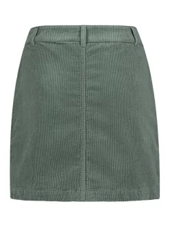 Corduroyrok mintgroen