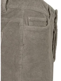 Corduroyrok taupe