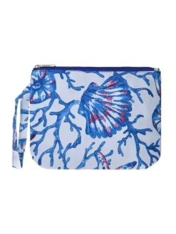 Cosmeticatas wit/blauw - (B)24 x (H)19 x (D)6 cm