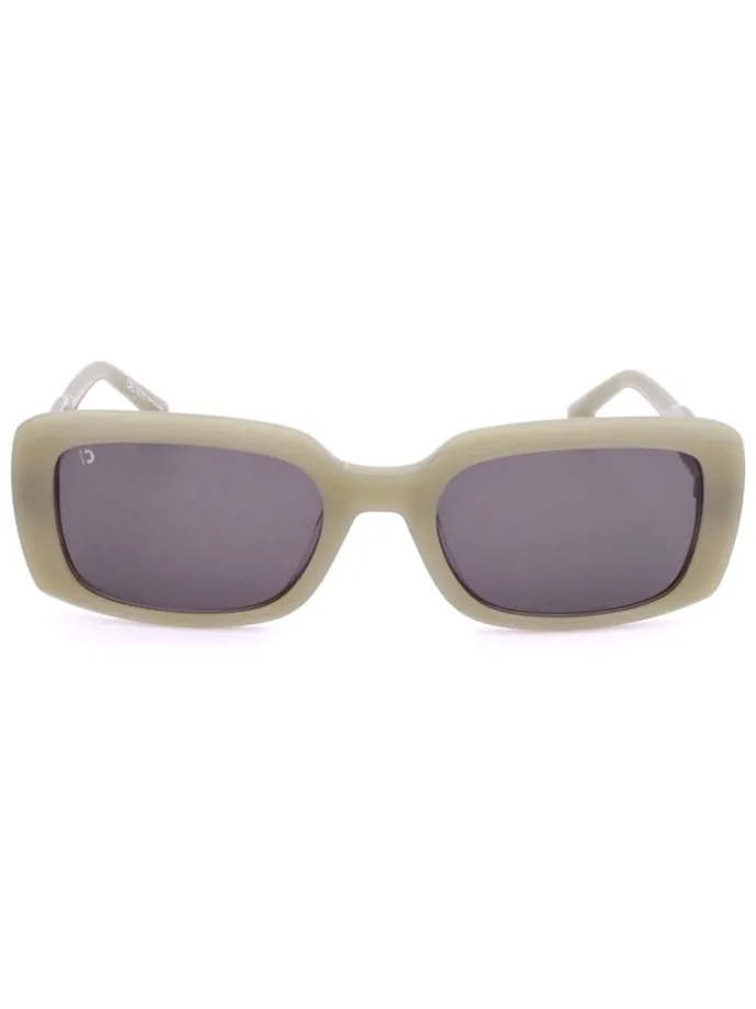 Dameszonnebril beige/donkerblauw