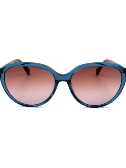 Dameszonnebril blauw/bruin