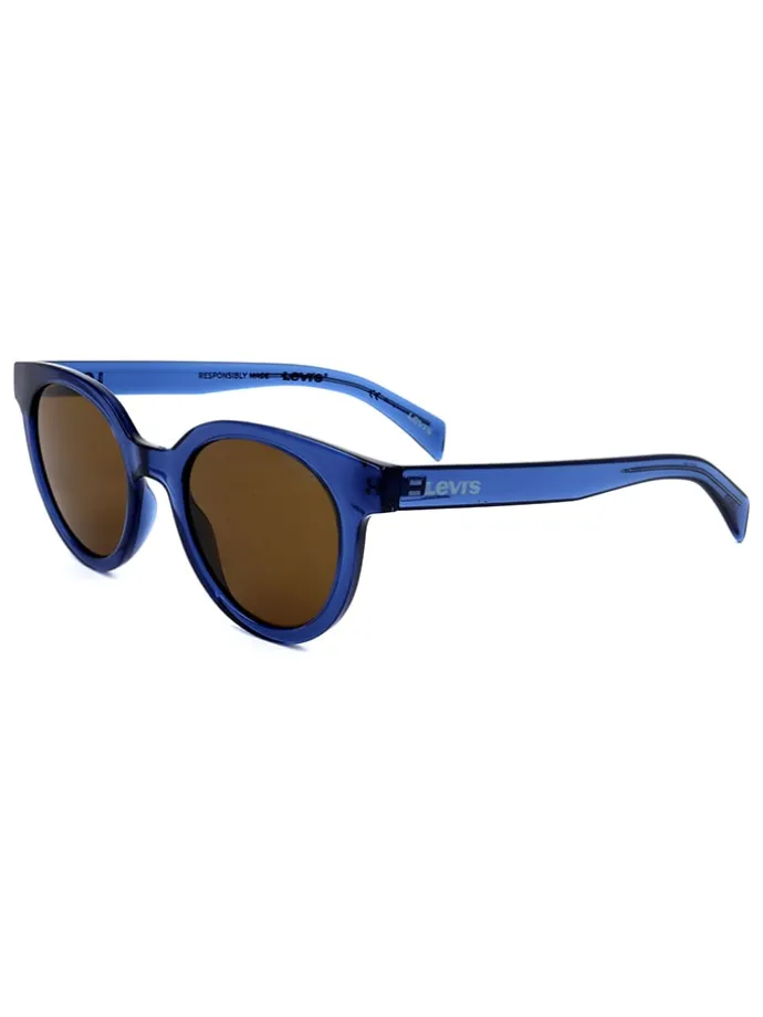 Dameszonnebril blauw/bruin