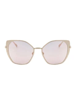 Dameszonnebril goudkleurig/beige