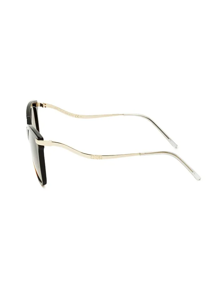 Dameszonnebril goudkleurig-bruin/beige