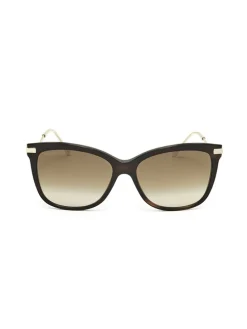 Dameszonnebril goudkleurig-bruin/beige