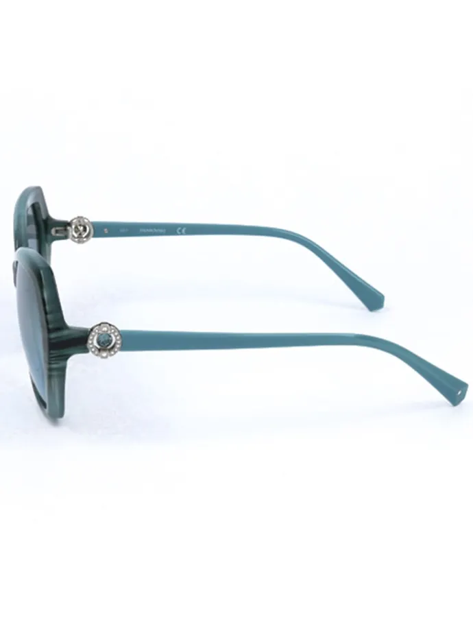 Dameszonnebril groen/turquoise