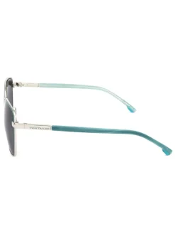 Dameszonnebril turquoise/zwart