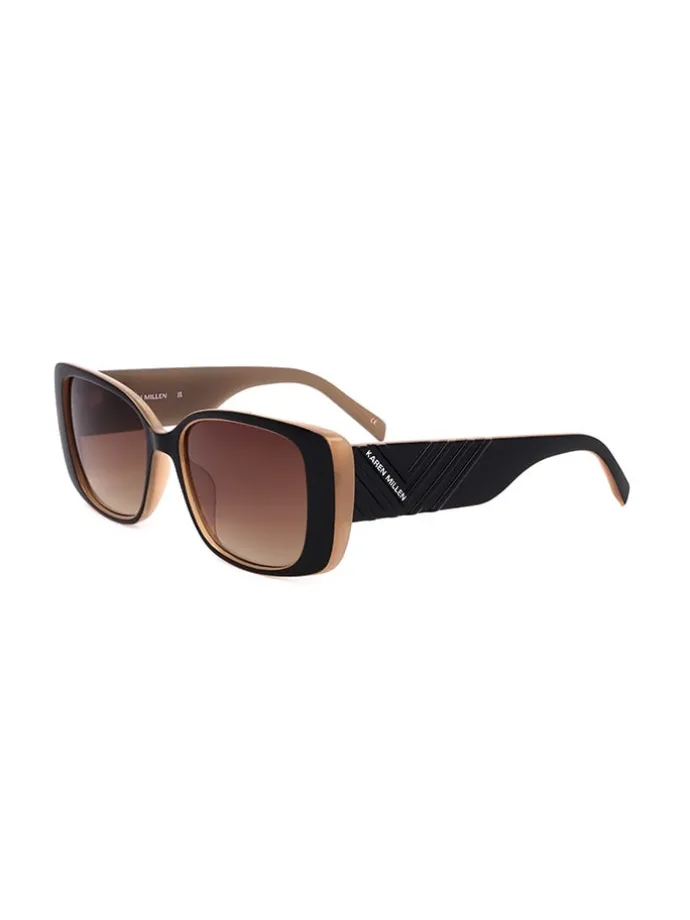Dameszonnebril zwart/bruin/beige