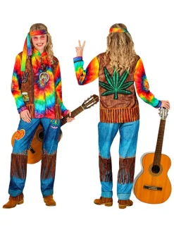 3-delige kostuum "Hippie" meerkleurig