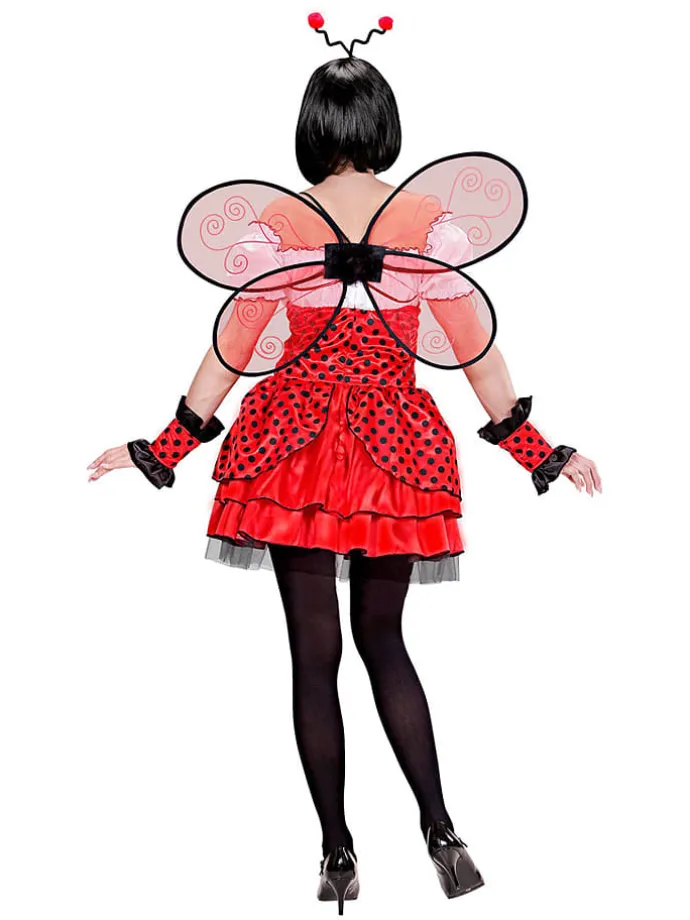 4-delige kostuum "Lieveheersbeestje" rood/wit