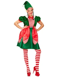 2-delige kostuum "Santa's Little Helper" rood/donkergroen