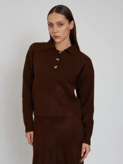 2-delige outfit bruin